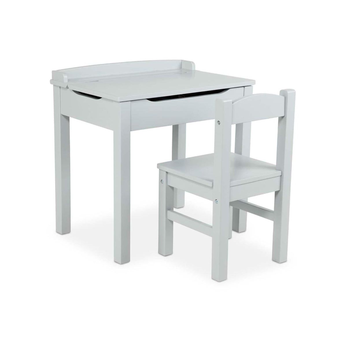 Child's Lift-Top Desk & Chair - Gray C1