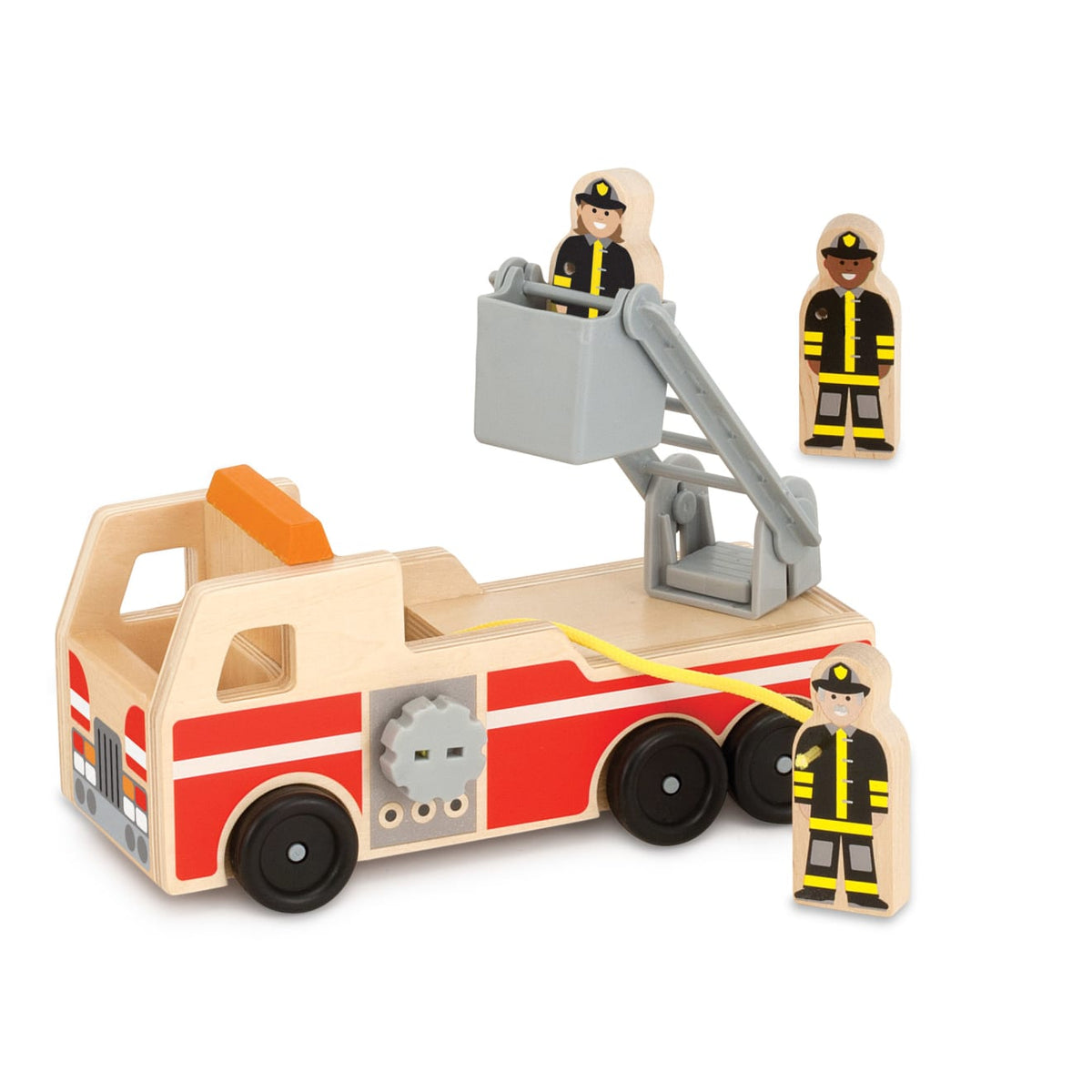 Classic Wooden Fire Truck Play Set N9