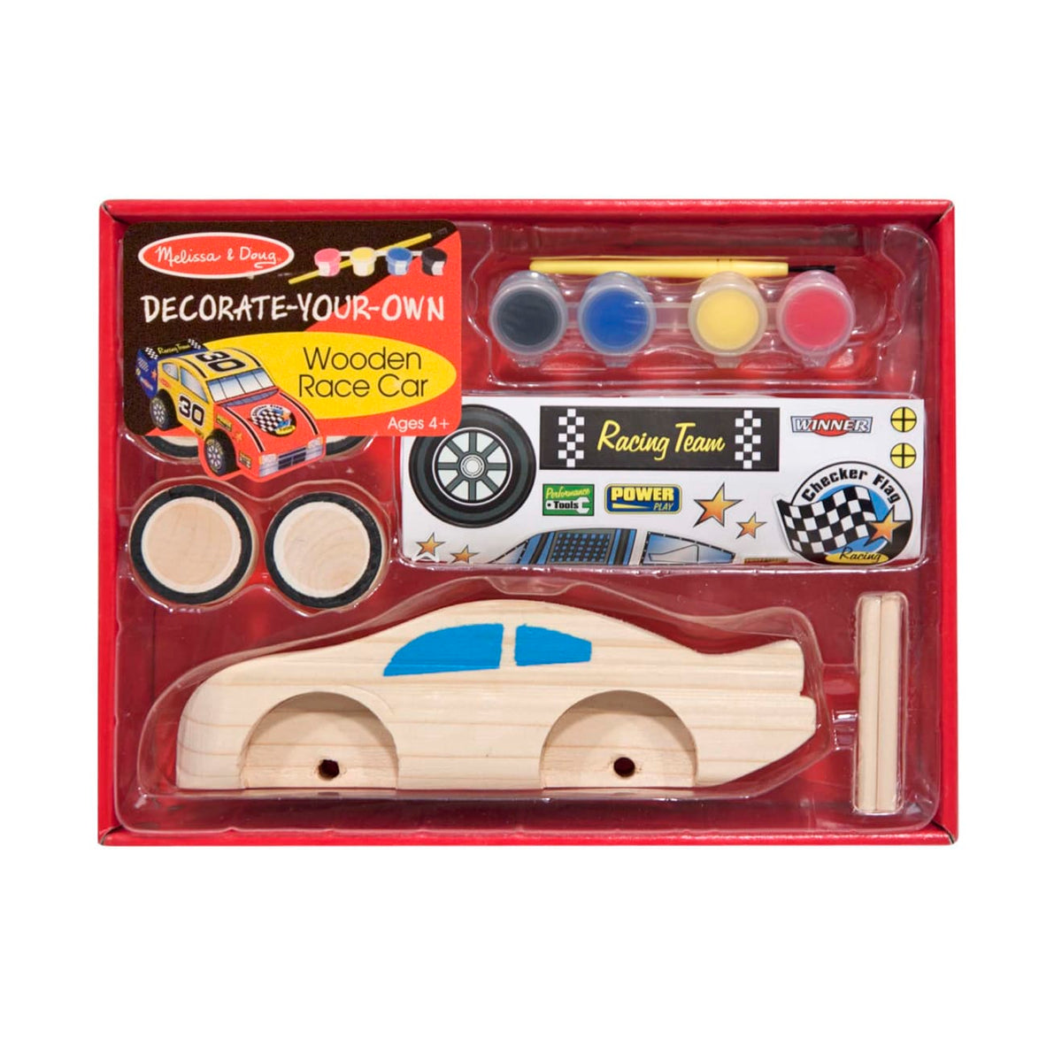 Decorate-Your-Own Wooden Race Car H7