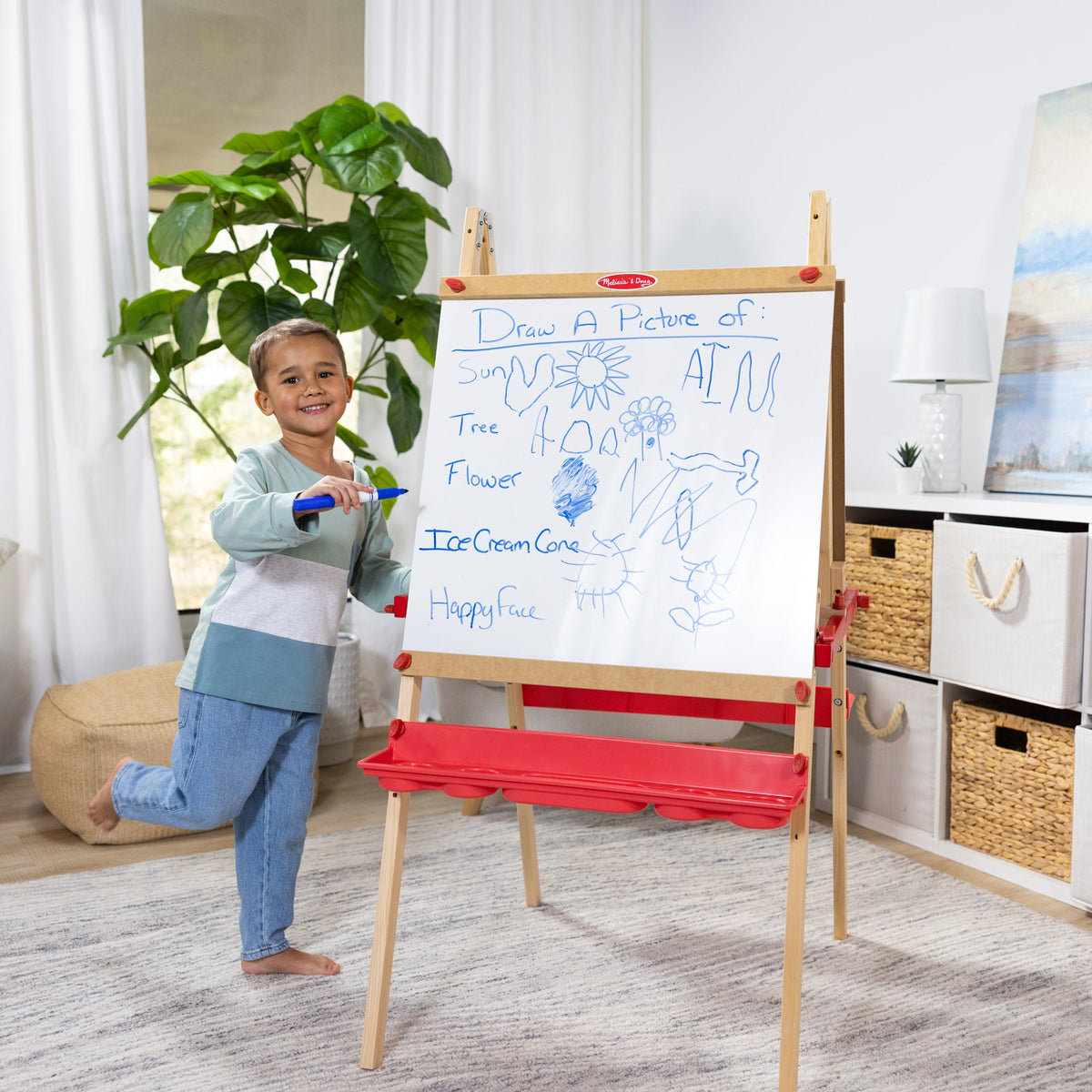 Deluxe Magnetic Standing Art Easel D3