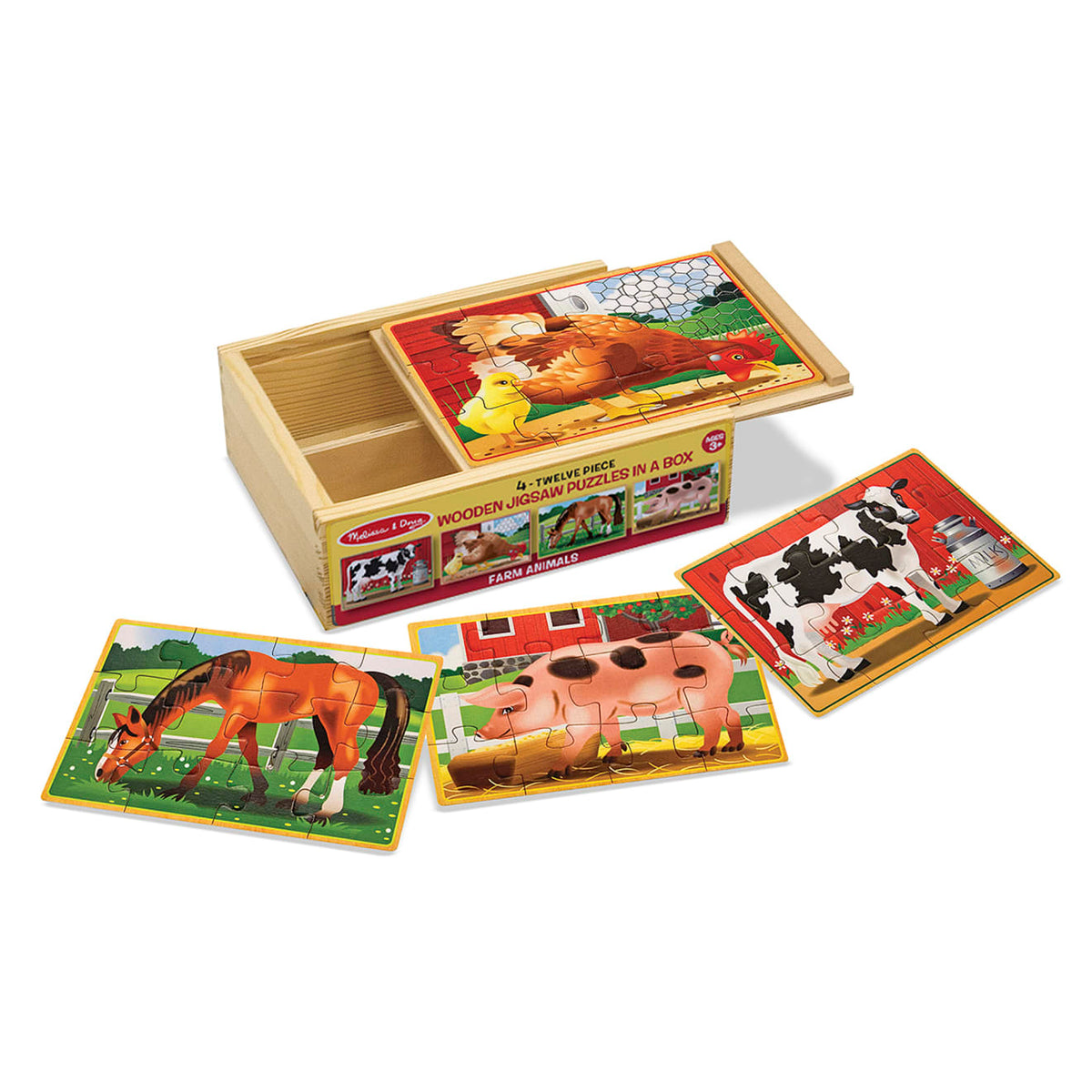 Farm Animals Jigsaw Puzzles in a Box Q5