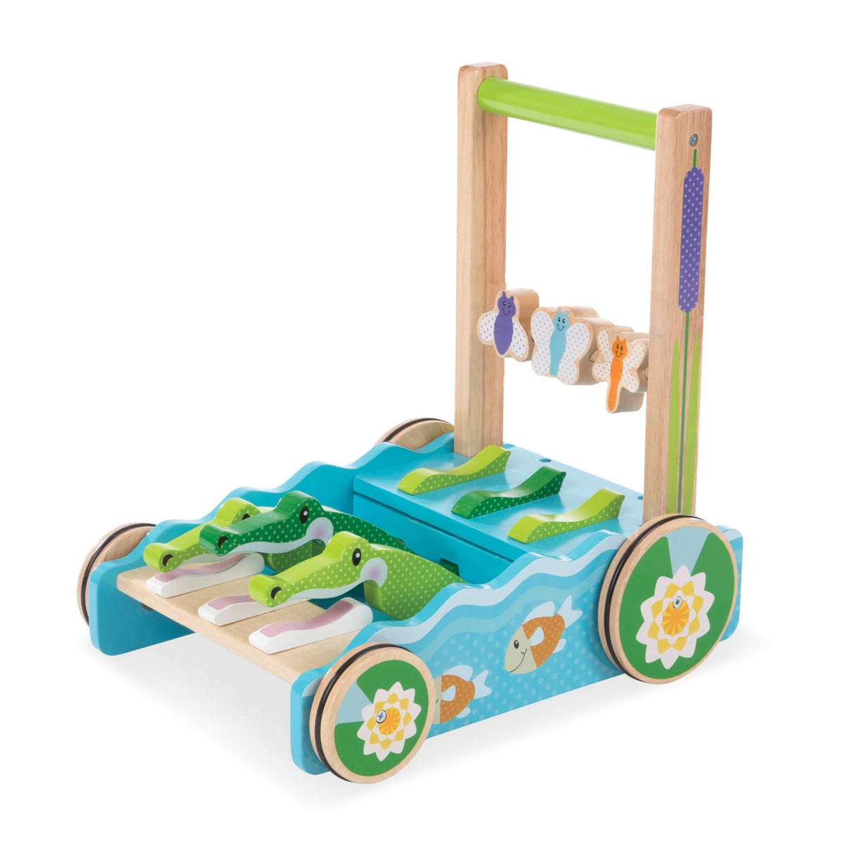 First Play Chomp & Clack Alligator Push Toy R6