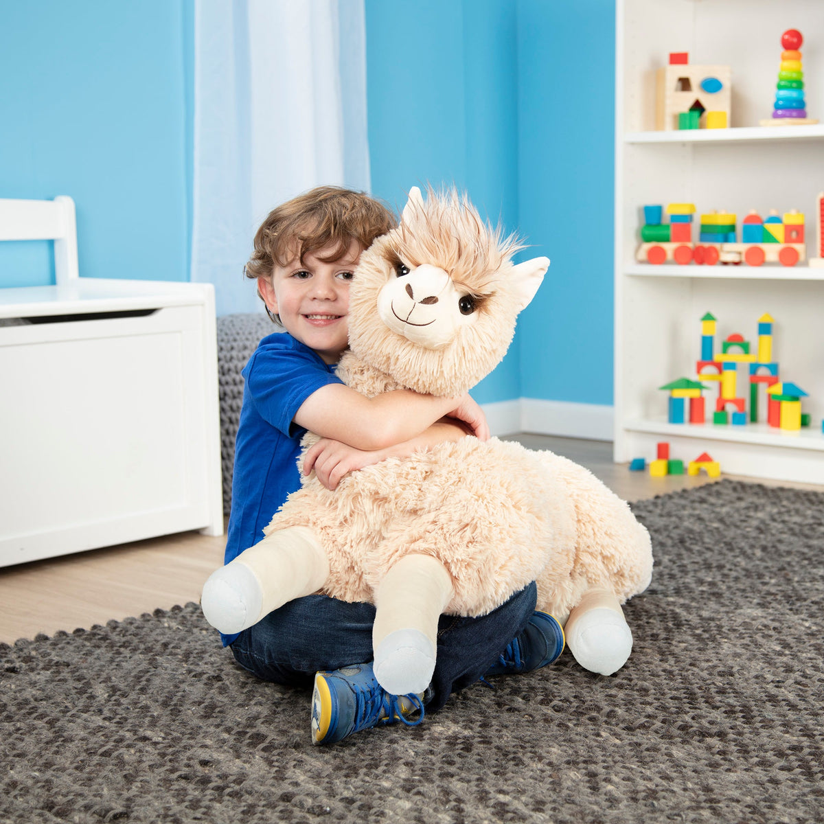 Jumbo Llama Stuffed Plush Animal D1