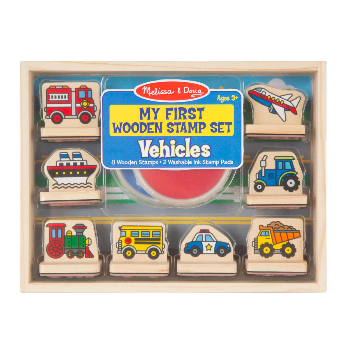 My First Wooden Stamp Set - Vehicles Z8