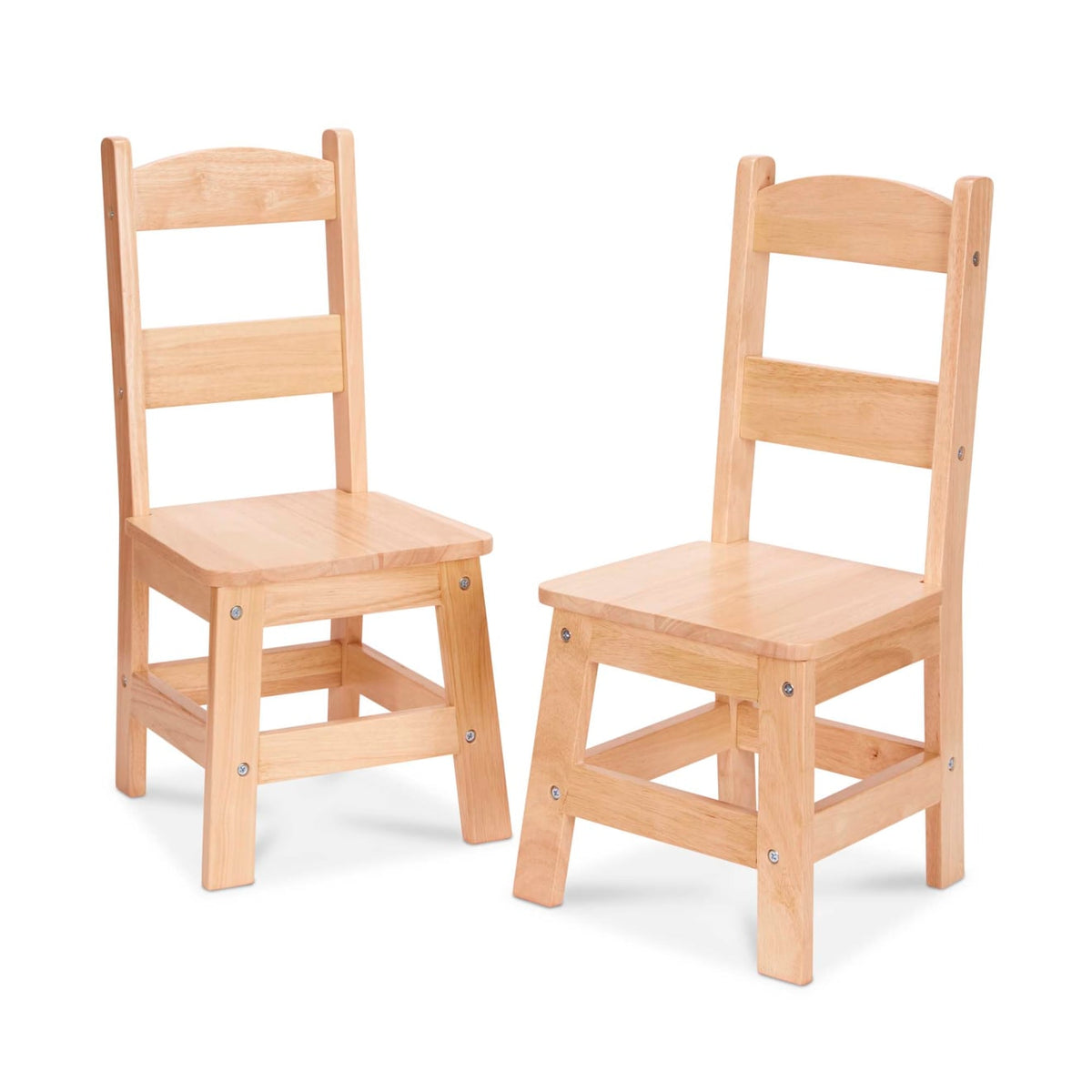 Pair of Solid Wood Chairs 2-Piece Set I8
