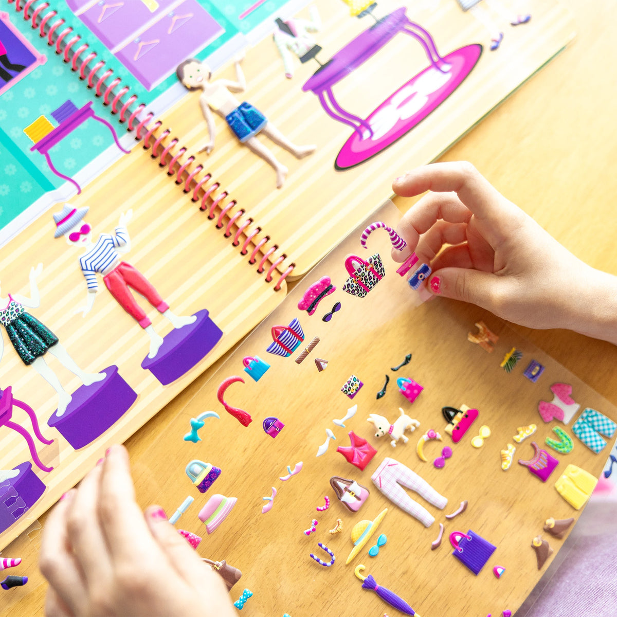 Puffy Sticker Activity Book - Day of Glamour O4