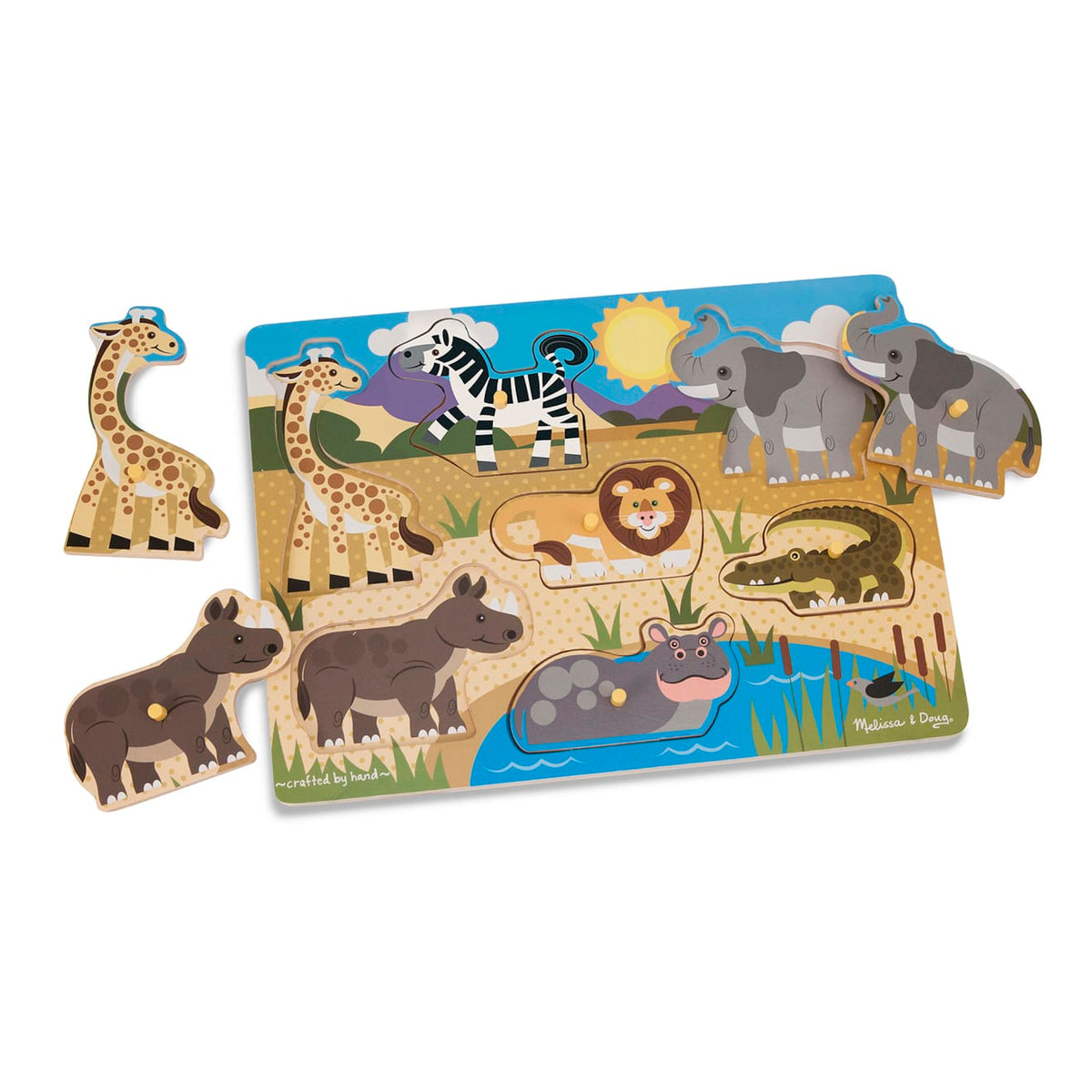 Safari Peg Puzzle - 7 Pieces C9