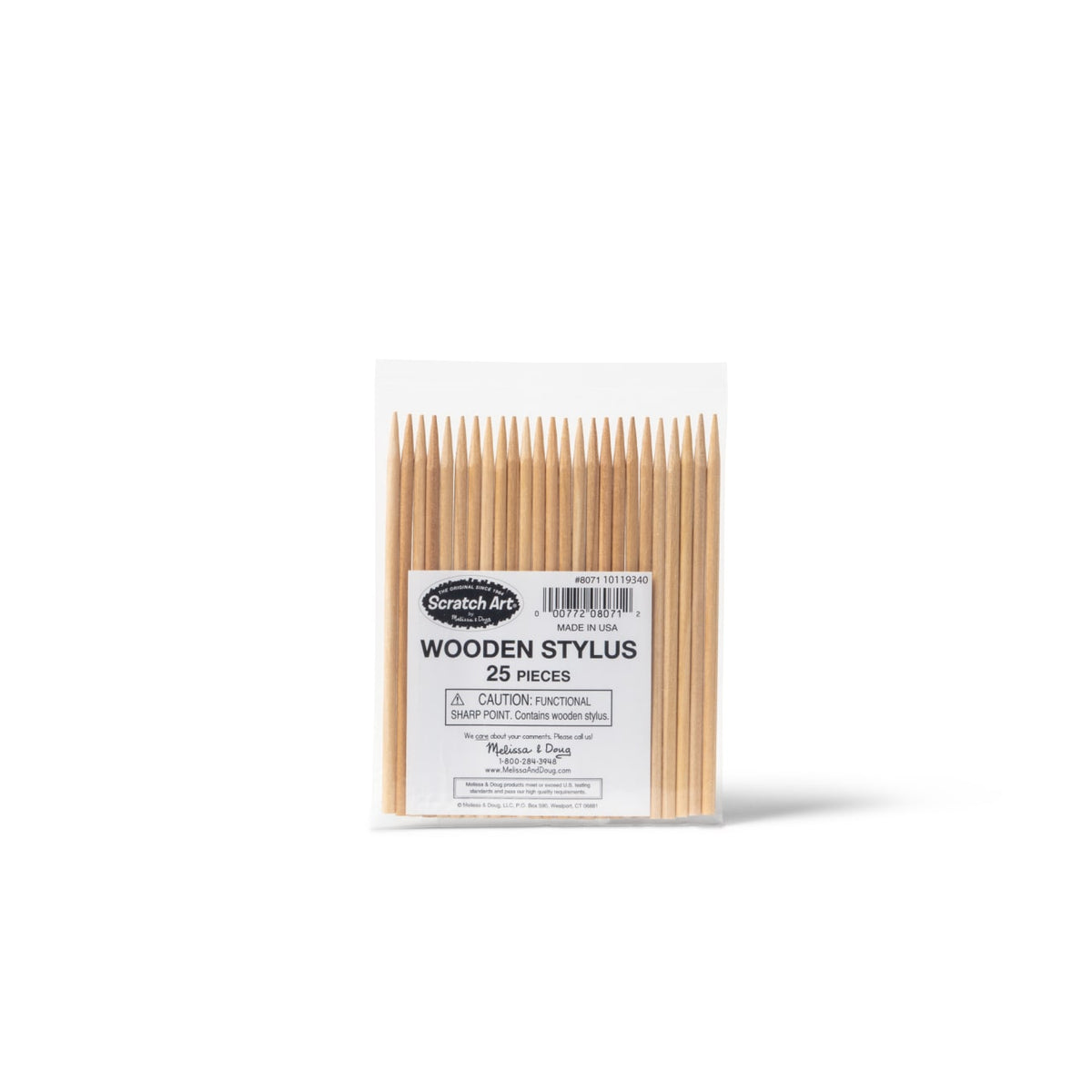 Scratch Art 25 Wood Stylus Tools D0