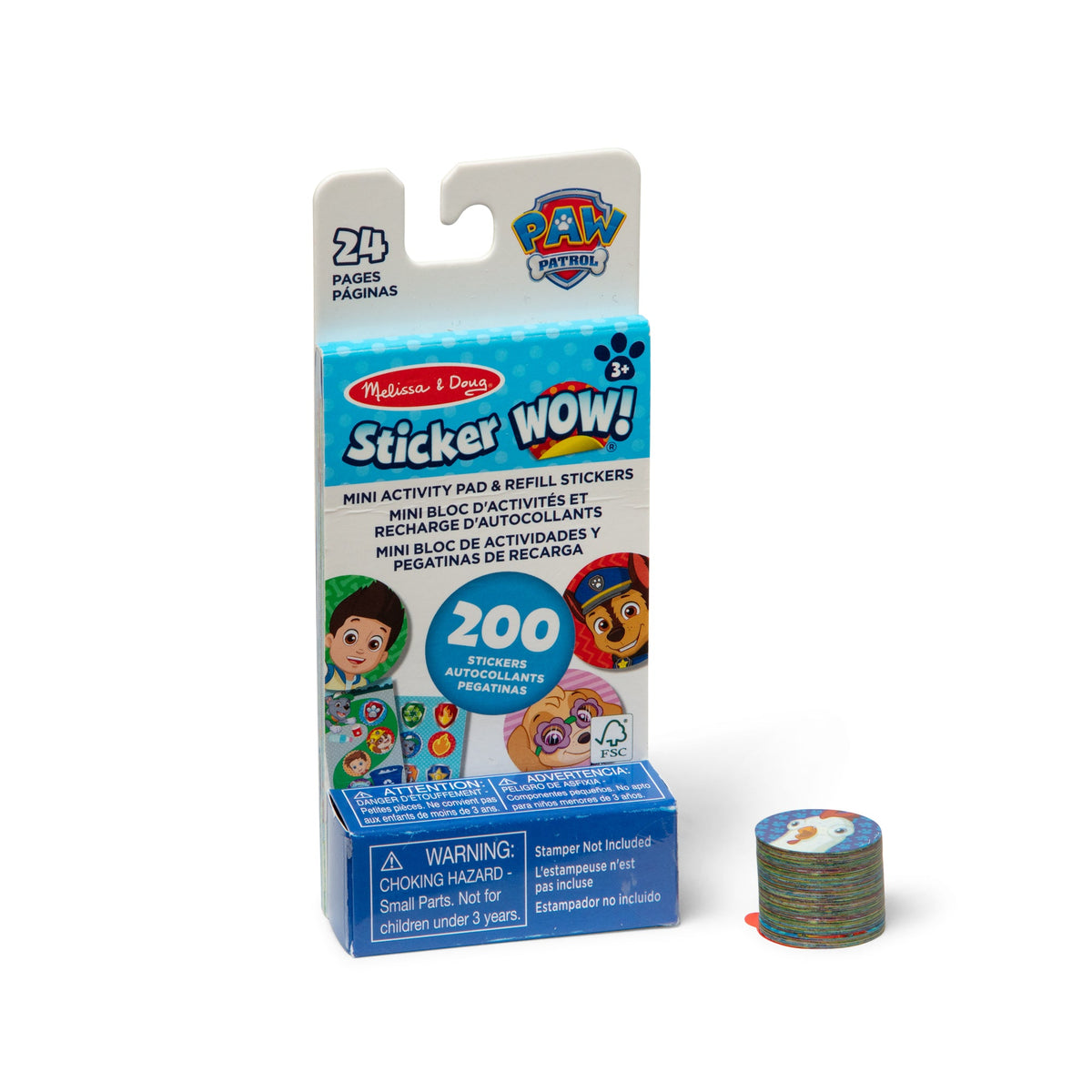Sticker WOW!® Mini Activity Pad & Refill Stickers - PAW Patrol (200+ Stickers, Stamper Not Included) F5
