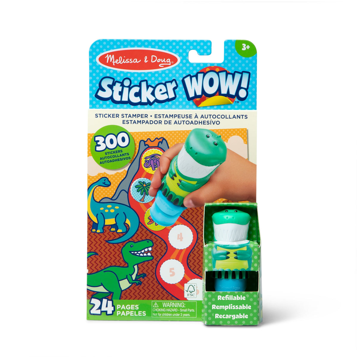 Sticker WOW!™ Activity Pad & Sticker Stamper - Dinosaur B5