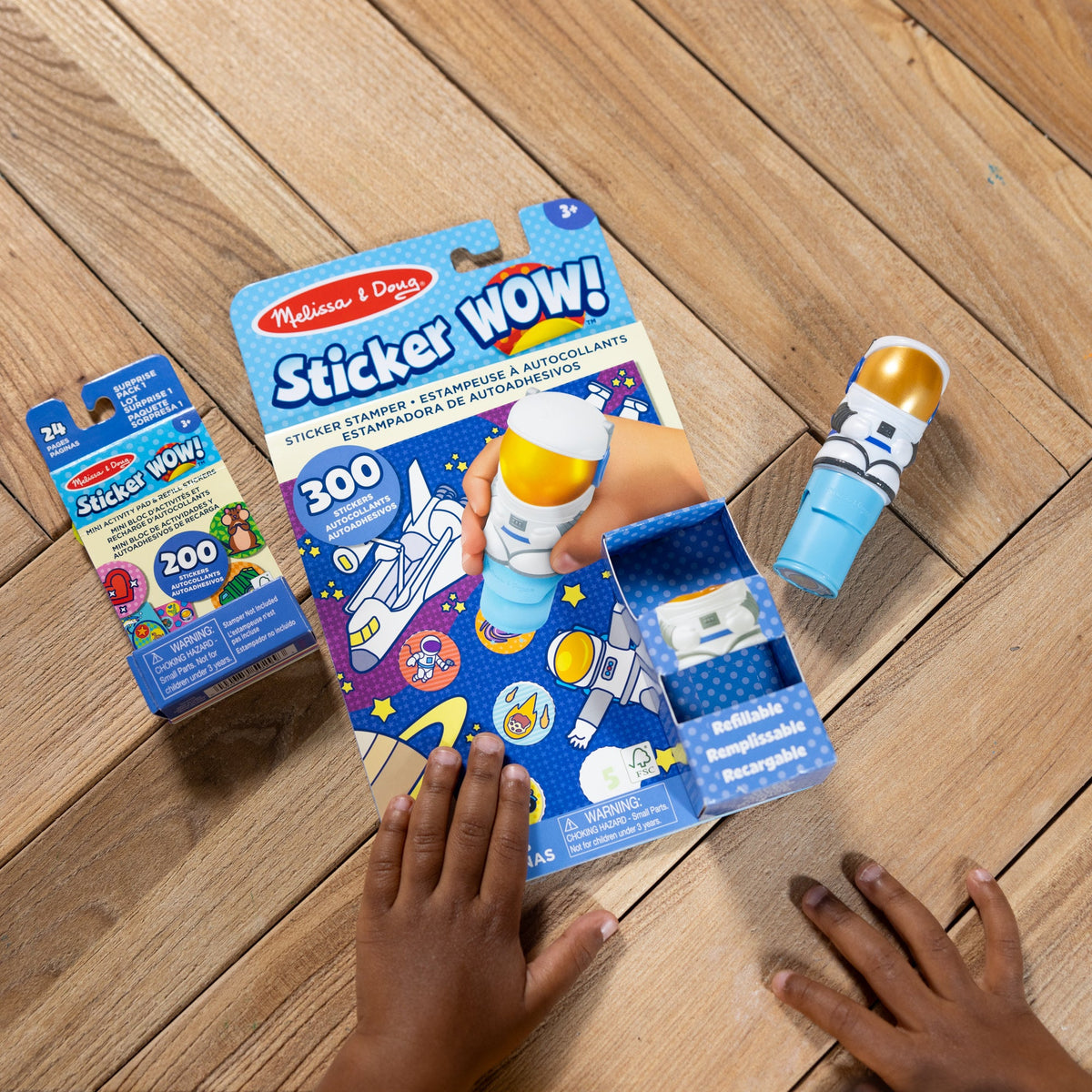 Sticker WOW!™ Astronaut Bundle: Activity Pad & Sticker Stamper + Mini Activity Pad and 200 Refill Stickers Q4