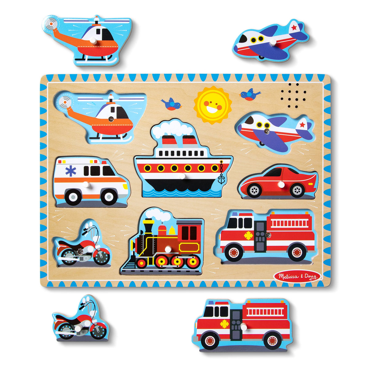 Vehicles Sound Puzzle - 8 Pieces F4