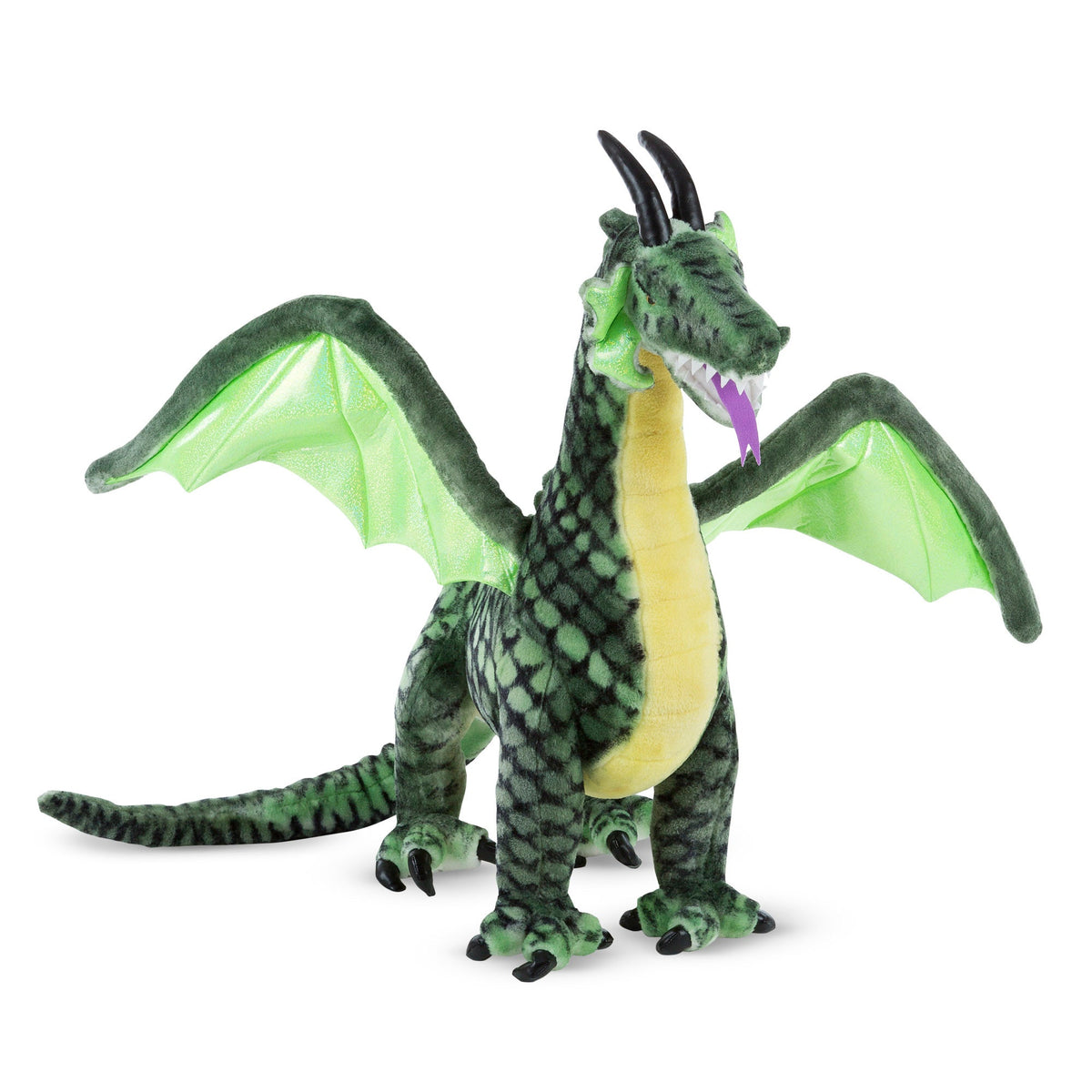 Winged Dragon Lifelike Plush Stuffed Animal X2