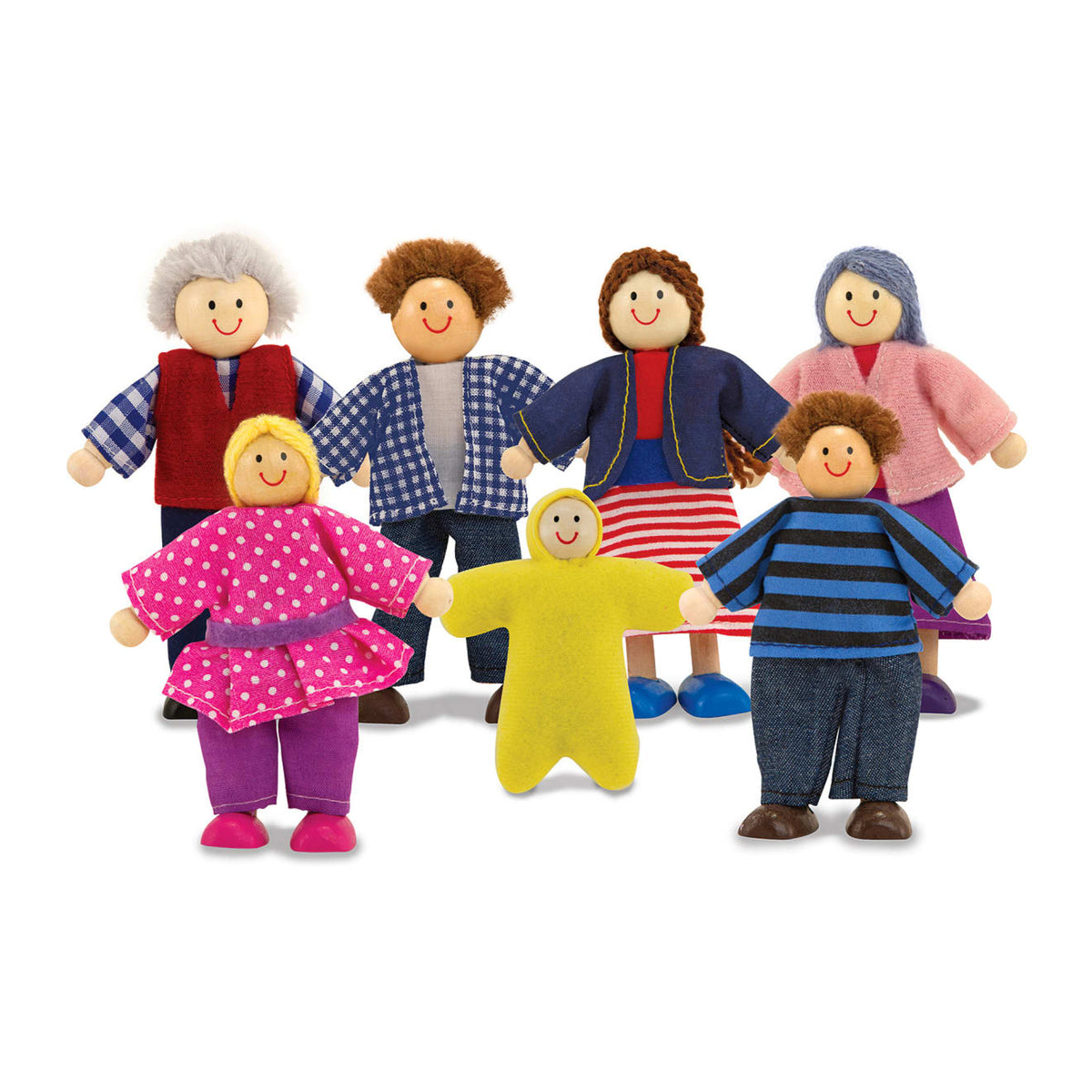Wooden Doll Family A2