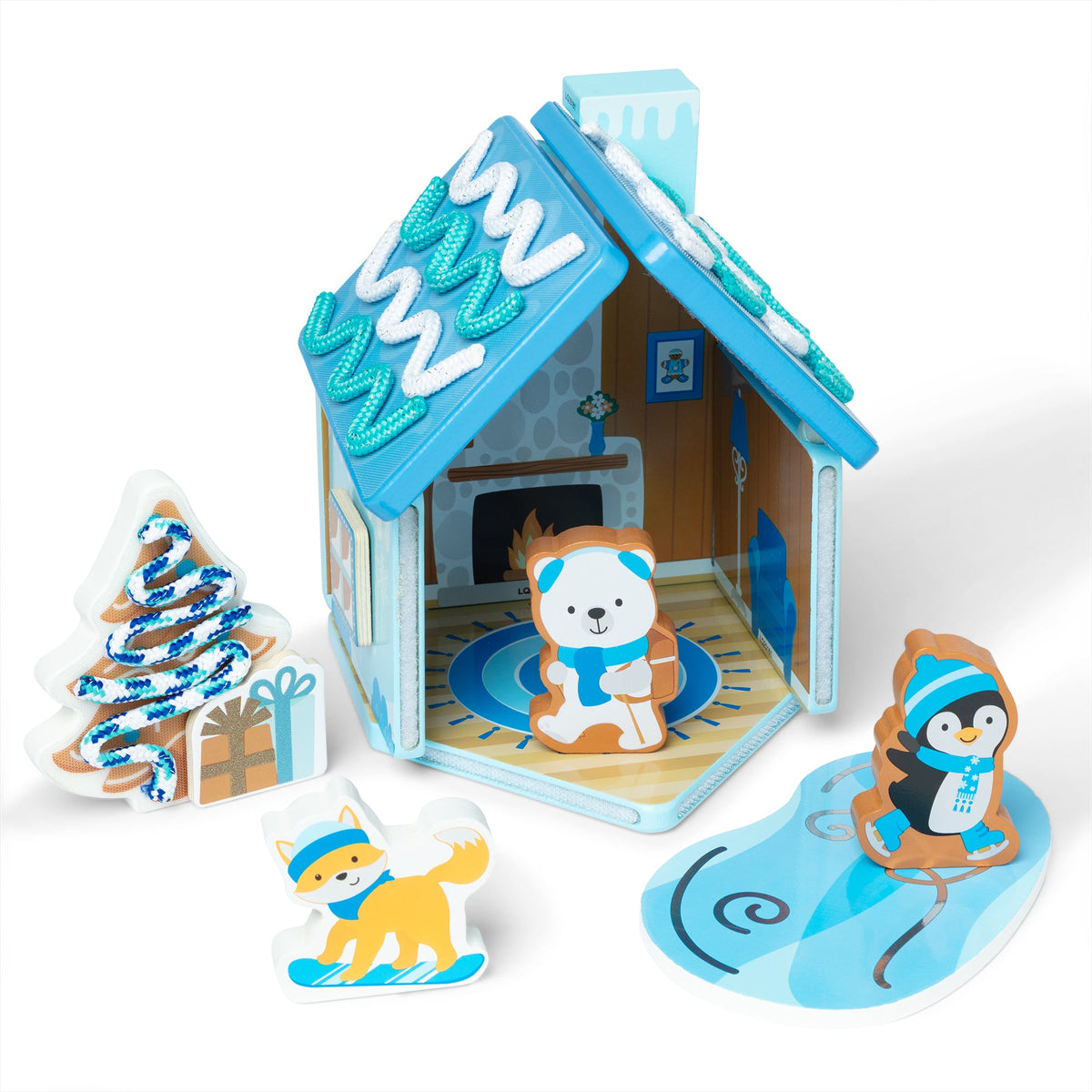 Wooden Gingerbread House Play Set – Winter Frost N5