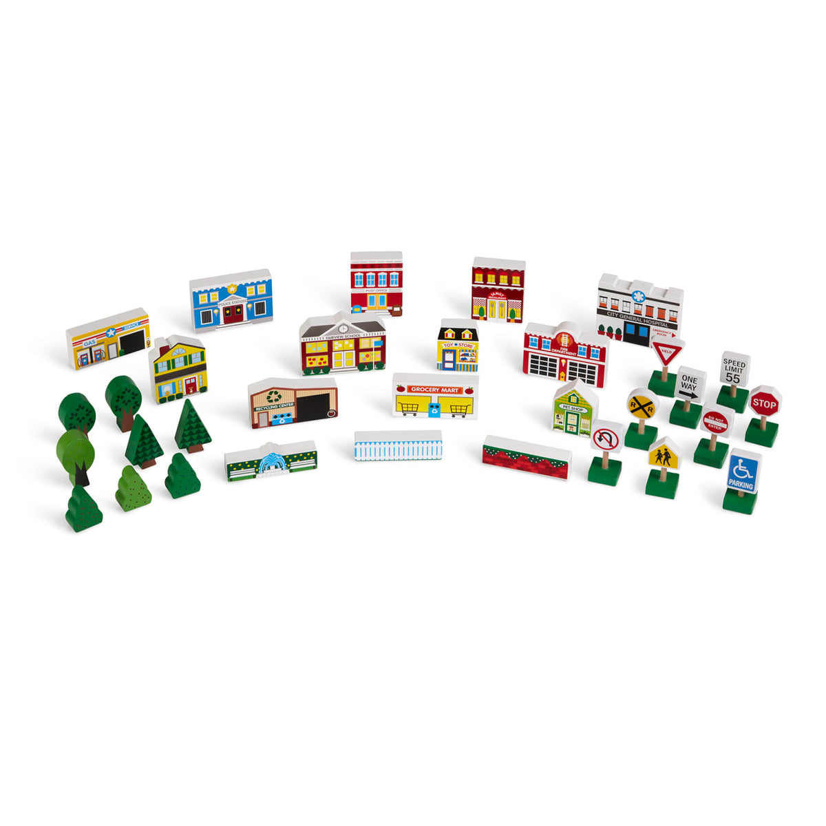 Wooden Town Play Set D5