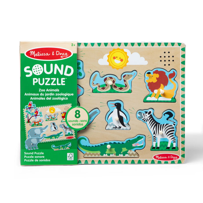 Zoo Animals Sound Puzzle - 8 Pieces I4