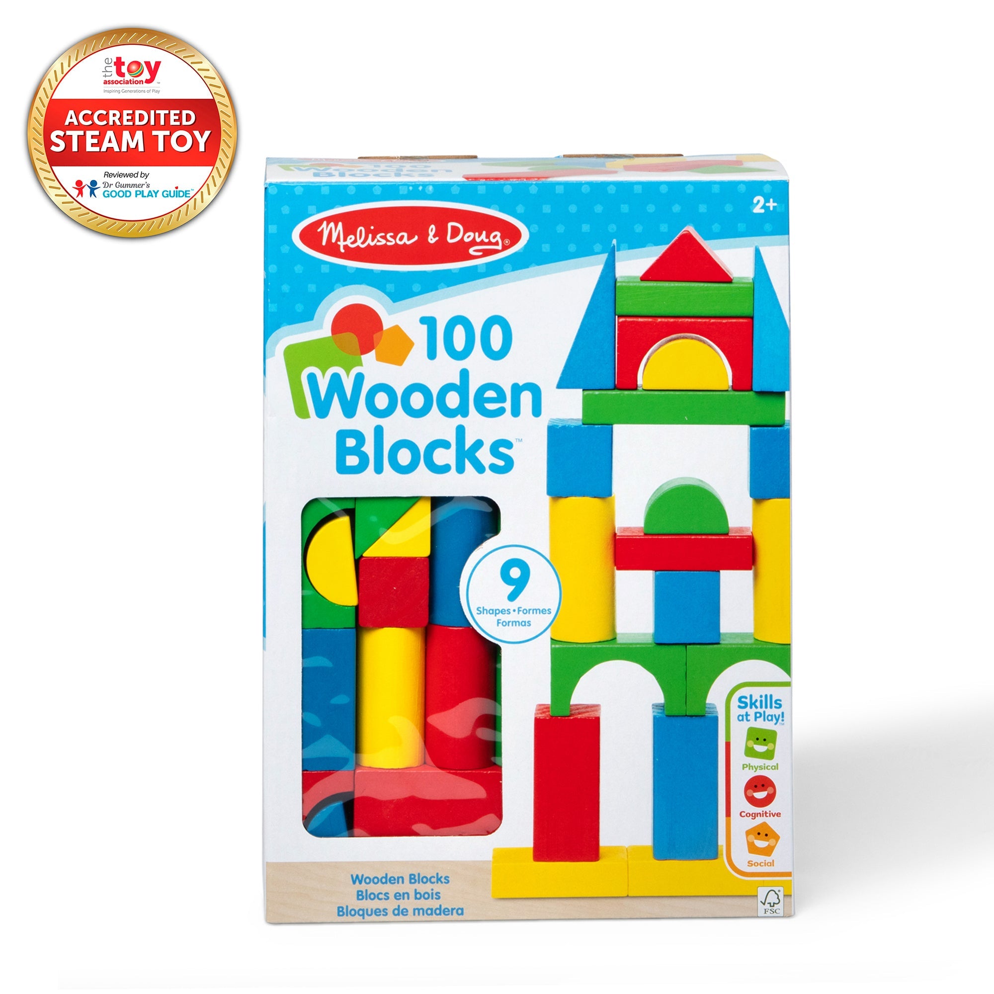 100-Piece Wood Blocks Set D1