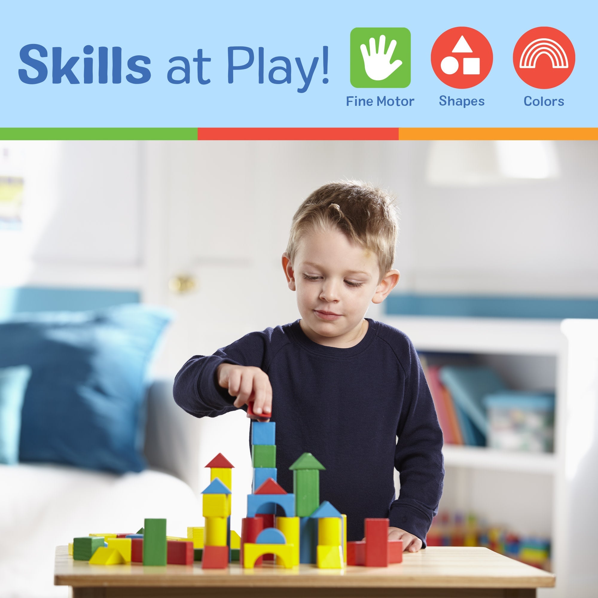 100-Piece Wood Blocks Set D1