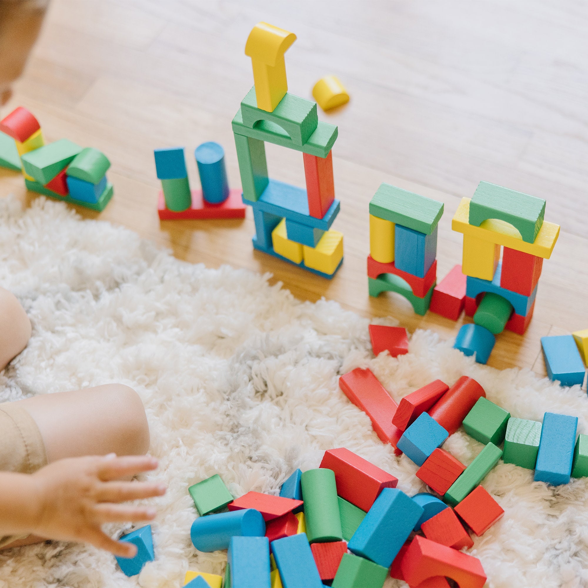 100-Piece Wood Blocks Set D1