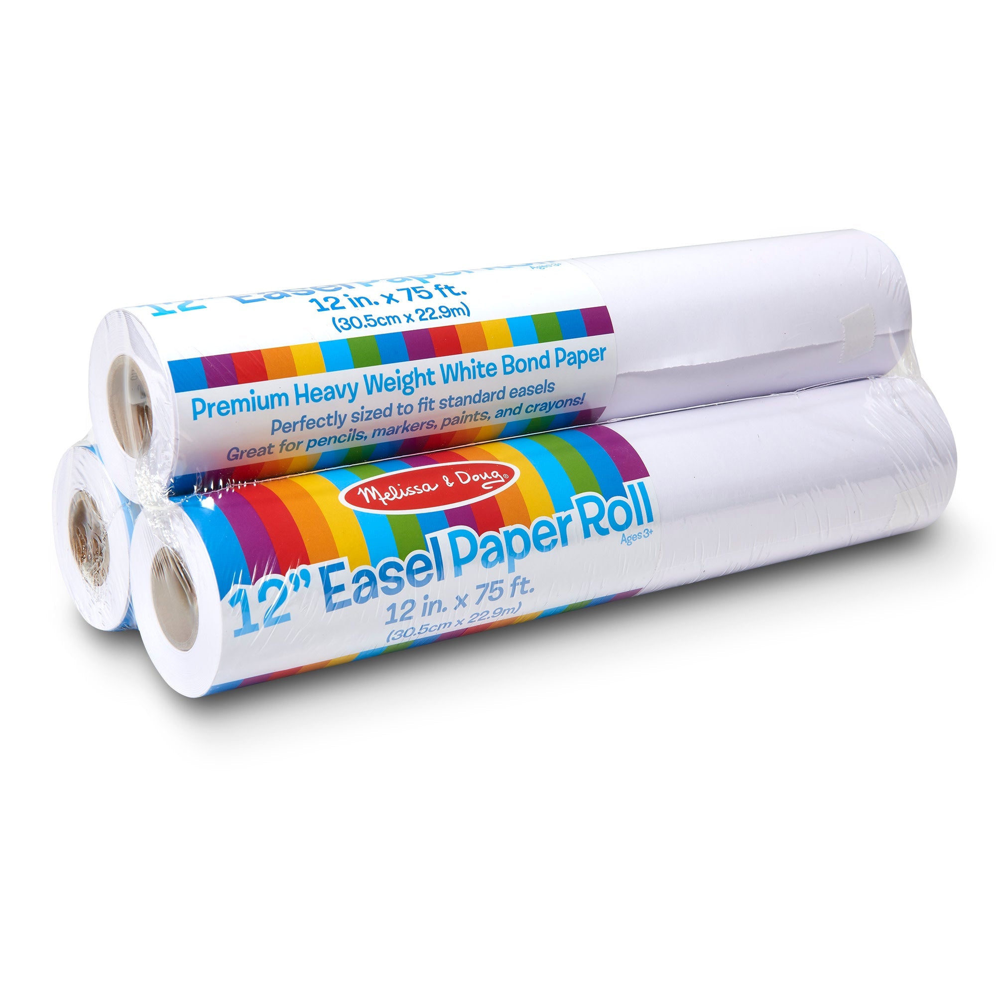 12-Inch Easel Paper Roll 3-Pack Z4