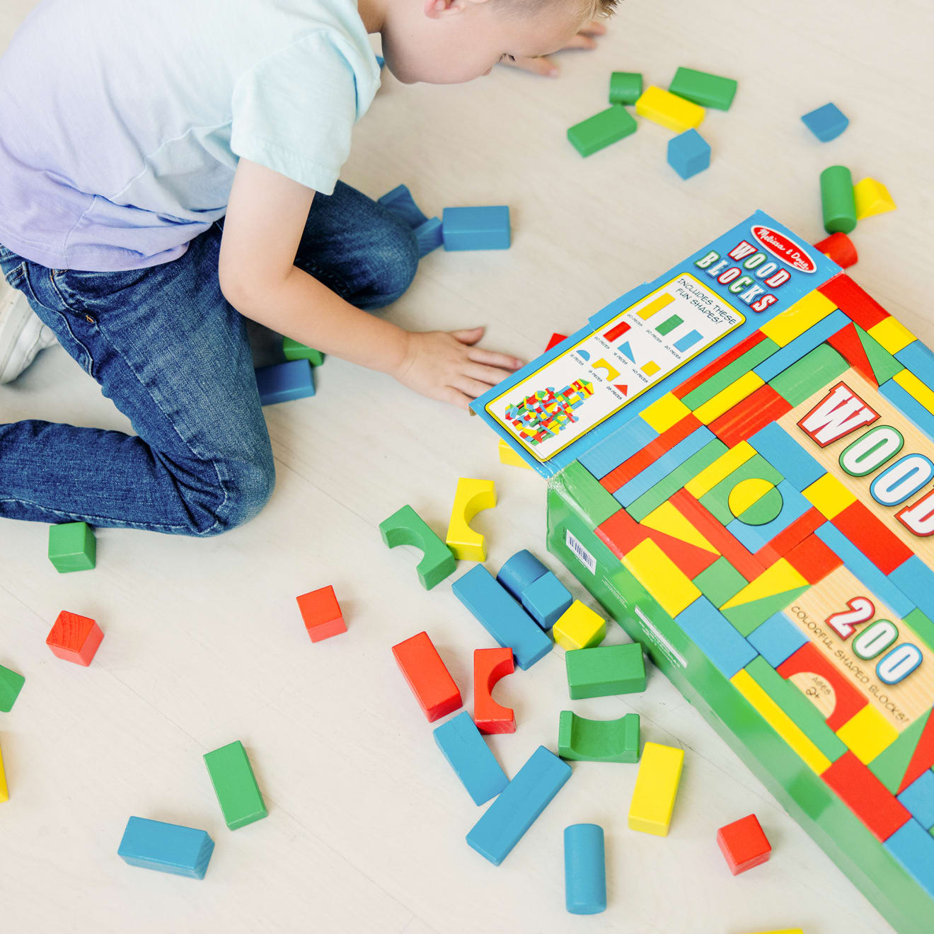 200 Piece Wood Blocks Set B1