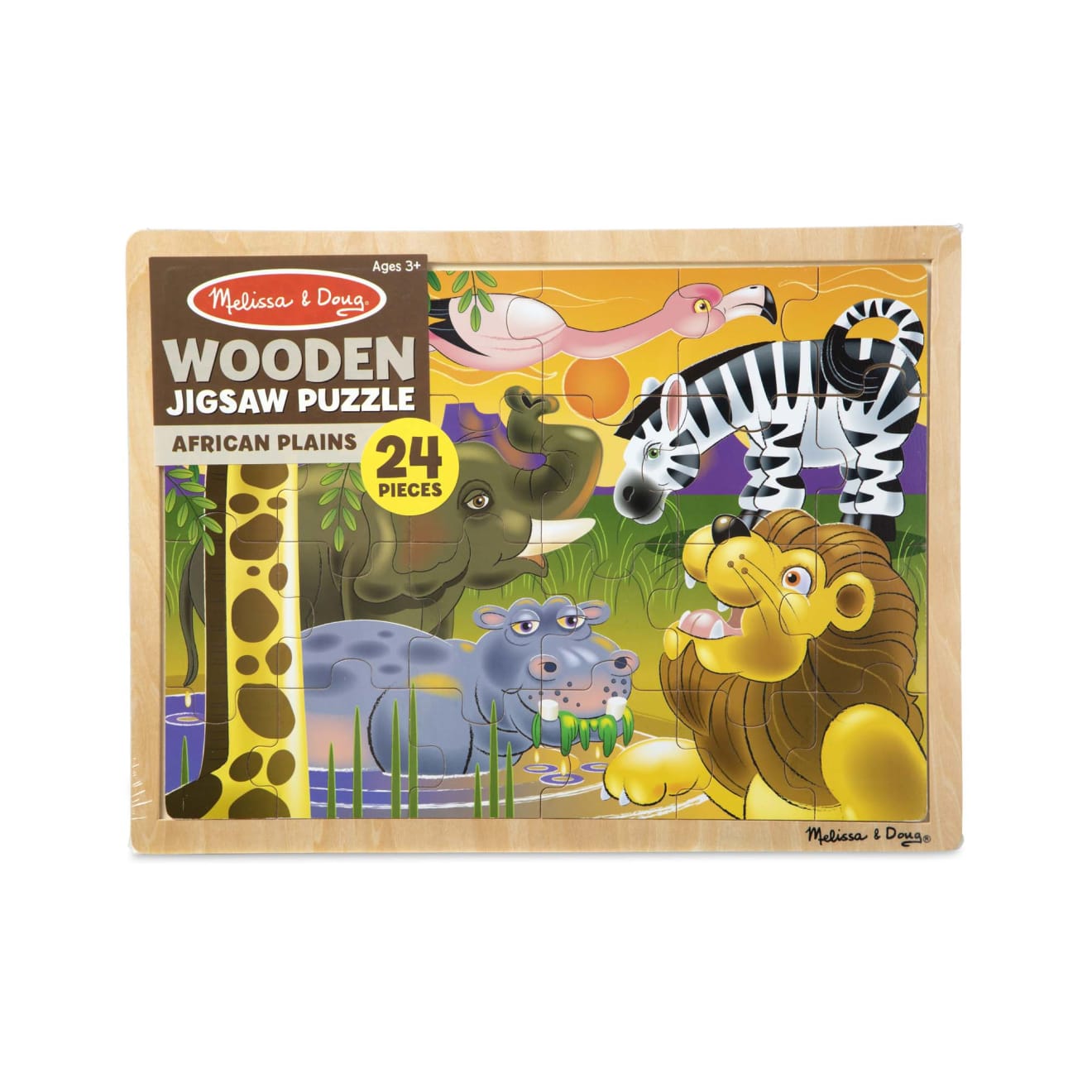 African Plains Wooden Jigsaw Puzzle - 24 Pieces K2