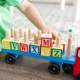 Alphabet Blocks Wooden Truck E6