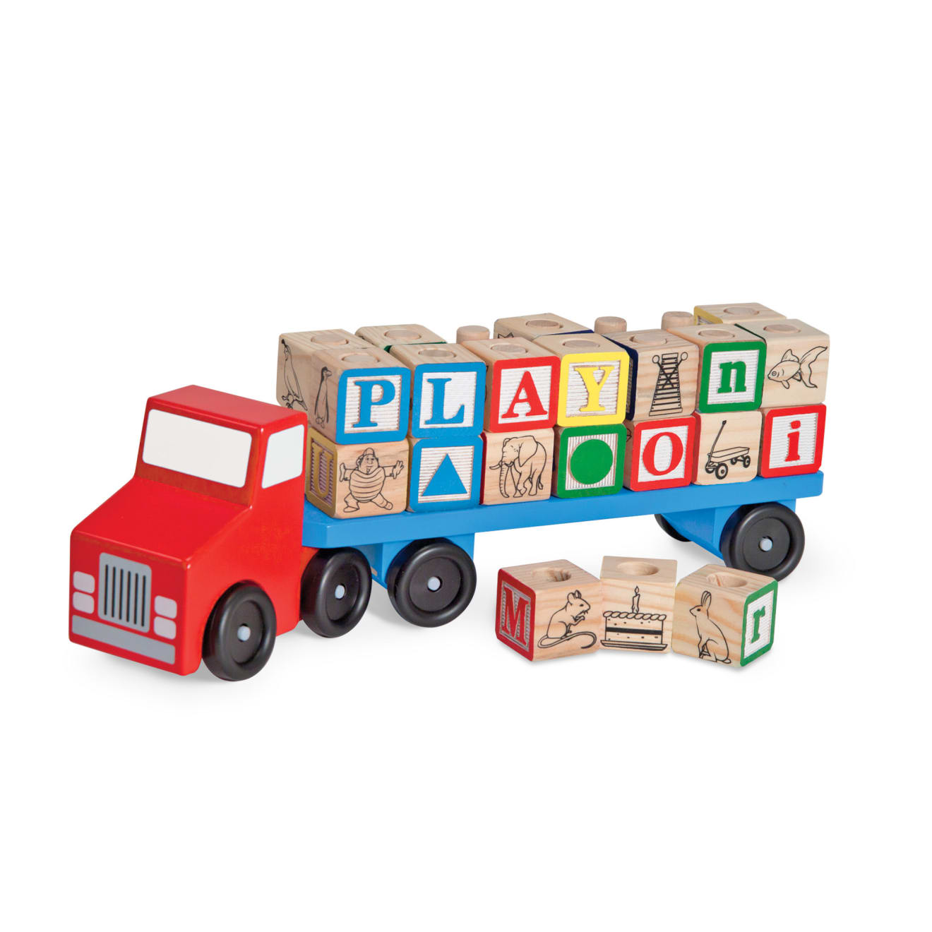 Alphabet Blocks Wooden Truck L4