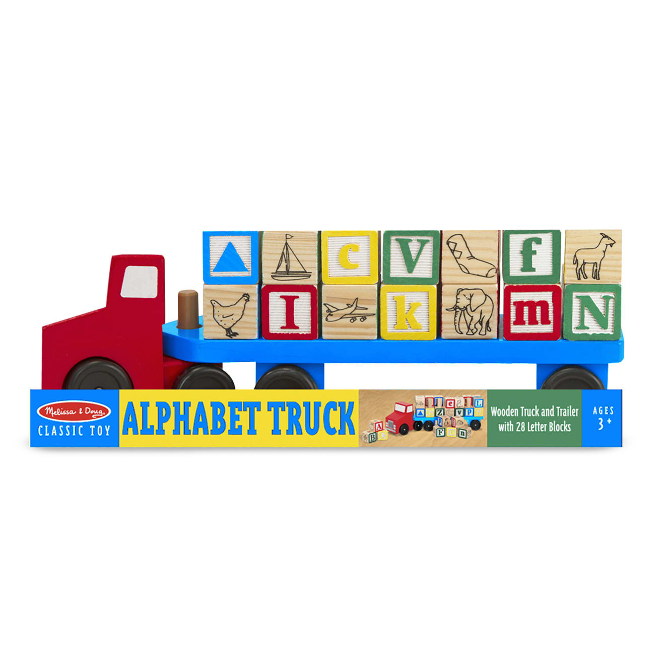 Alphabet Blocks Wooden Truck L4