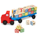 Alphabet Blocks Wooden Truck L4
