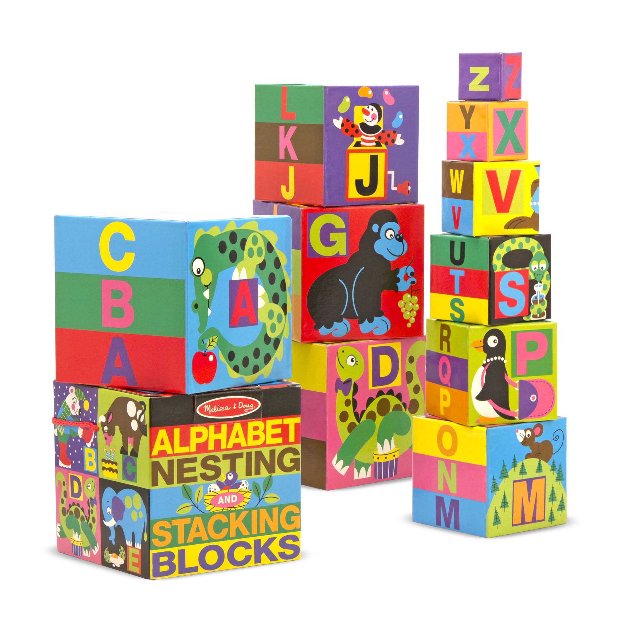 Alphabet Nesting and Stacking Blocks J6
