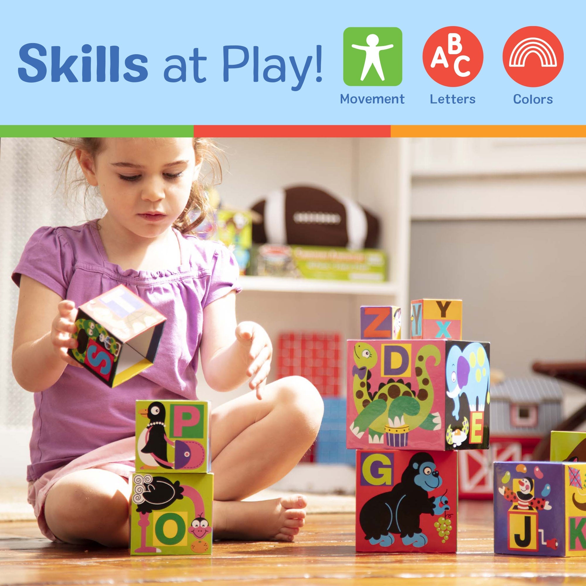 Alphabet Nesting and Stacking Blocks J6