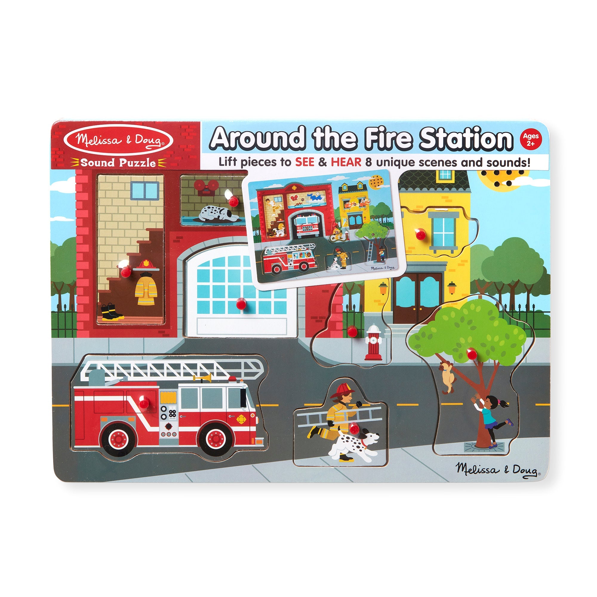Around the Fire Station Sound Puzzle - 8 Pieces X7