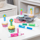 Bake & Decorate Wooden Cupcake Play Set O2