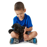 Benson Black Lab Puppy Dog Stuffed Animal D2