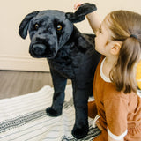 Black Lab Giant Stuffed Animal A4