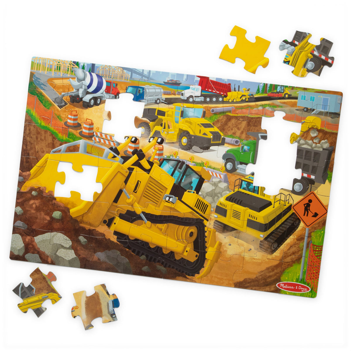 Building Site Floor Puzzle - 48 Pieces D4