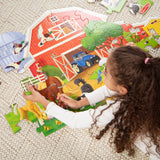 Busy Barn Shaped Floor Puzzle - 32 Pieces F8
