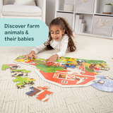 Busy Barn Shaped Floor Puzzle - 32 Pieces F8
