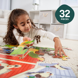 Busy Barn Shaped Floor Puzzle - 32 Pieces F8