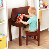 Child's Lift-Top Desk & Chair - Espresso T6