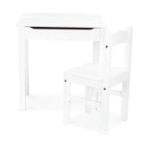 Child's Lift-Top Desk & Chair - White Z8