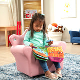 Child’s Crown Armchair – Pink Faux Leather K4