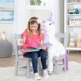 Child’s Wooden Chair Pair – Gray Y2