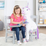 Child’s Wooden Chair Pair – Gray Y2
