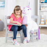 Child’s Wooden Chair Pair – Gray Y2