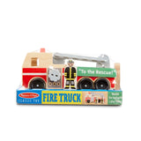Classic Wooden Fire Truck Play Set N9