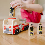 Classic Wooden Fire Truck Play Set N9