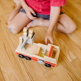 Classic Wooden Fire Truck Play Set N9